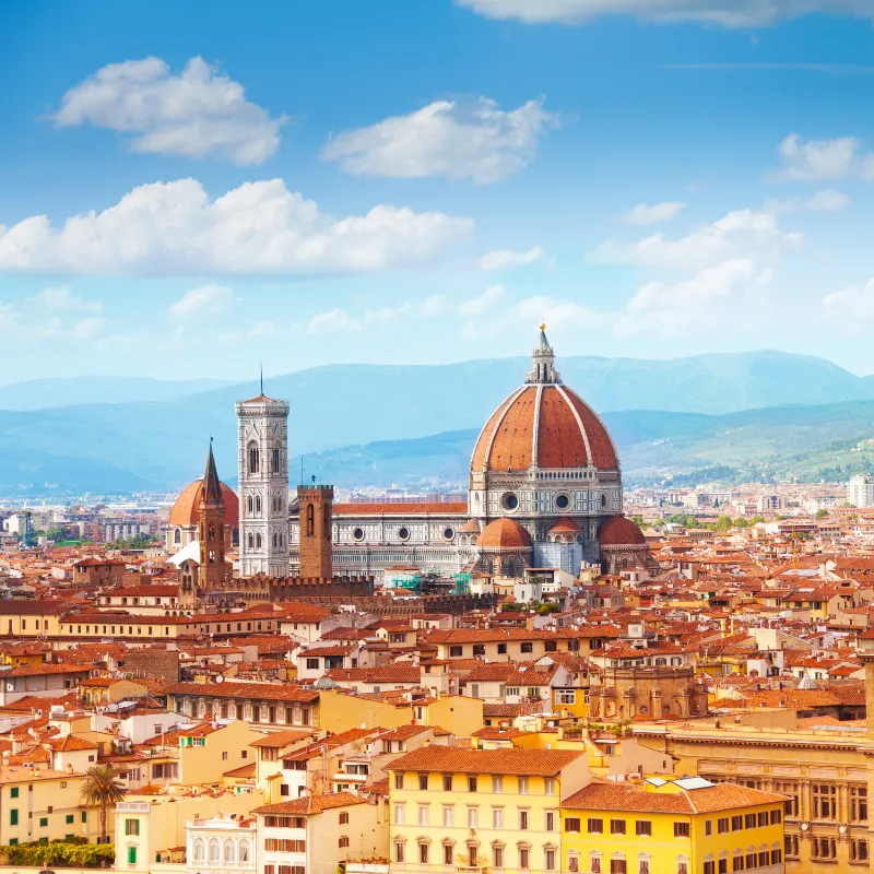 Guided city tour of Florence. View the Duomo – Florence most iconic landmark. View the remarkable and famous Leaning Tower of Pisa.